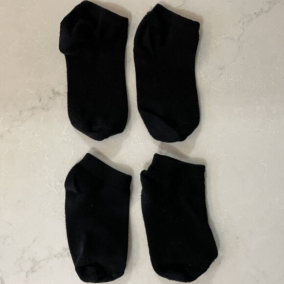 Set of 8 Pairs of Black Ankle Socks - Girls - Picture 2 of 3